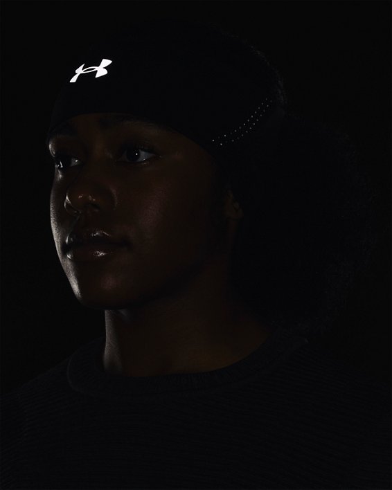 Women's UA Launch Headband, Black, pdpMainDesktop image number 3